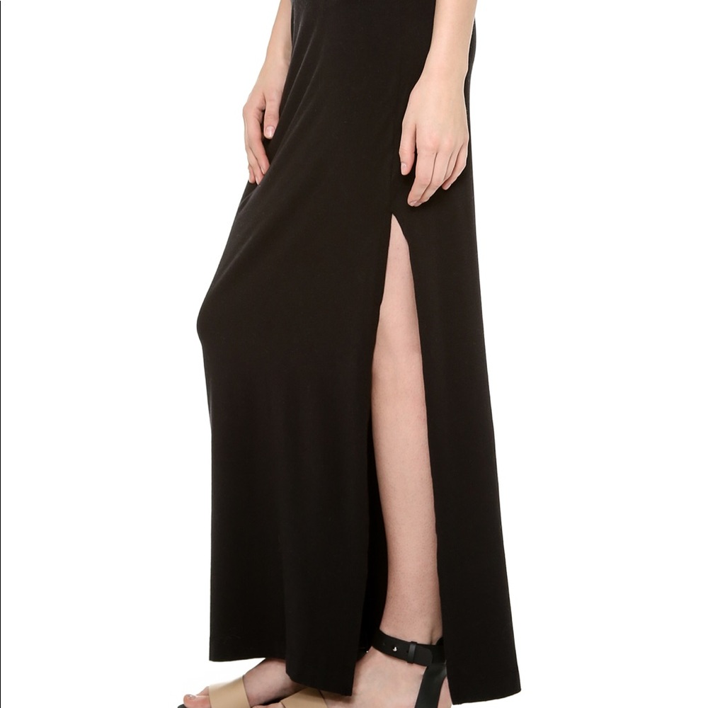Splendid Maxi skirt with slit in black sz small